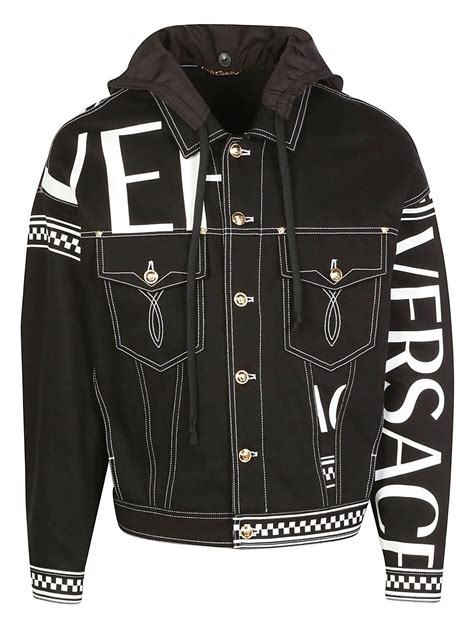 versace jacket denim|Versace denim jacket men.